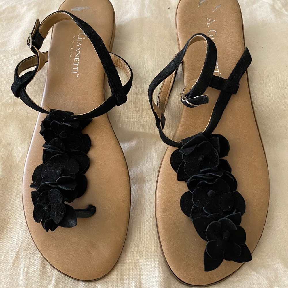 A Giannetti Suede Sandals